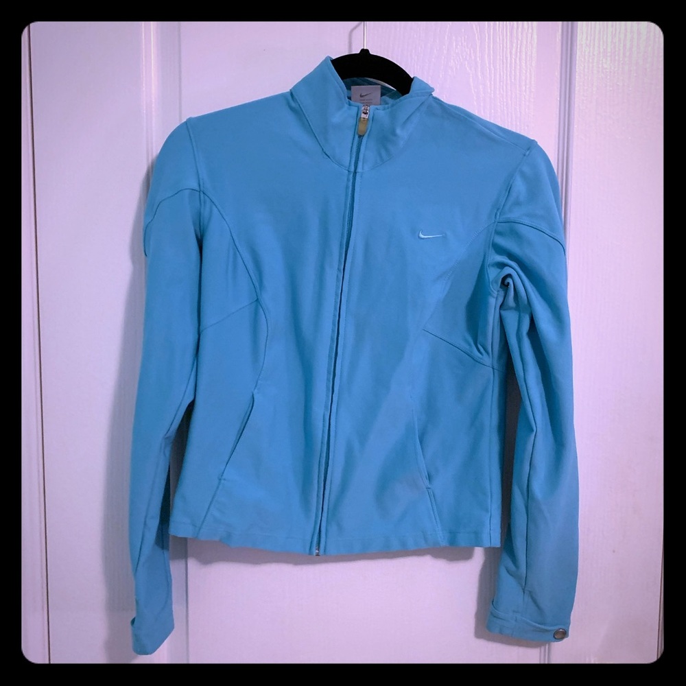 Nike Drifit Zip Jacket Sky Blue